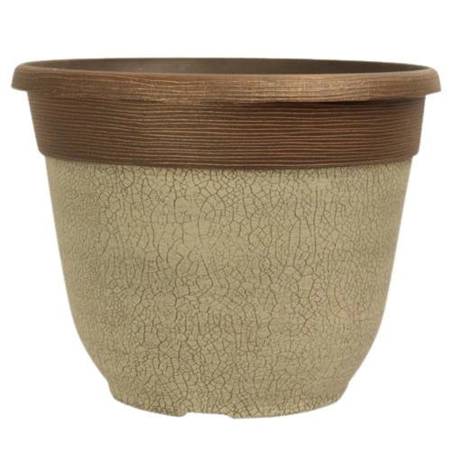 Large 30cm crackle flower pot - flower,