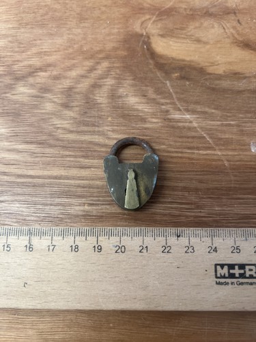 Vintage miniature brass heart - vintage,