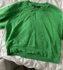 Womens Zara Green 2 Piece Tracksuit Size Small Jumper. Medium Joggers