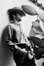 Actor Clint Eastwood in cowboy