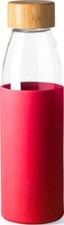 Glass water bottle bamboo - water, bottle,