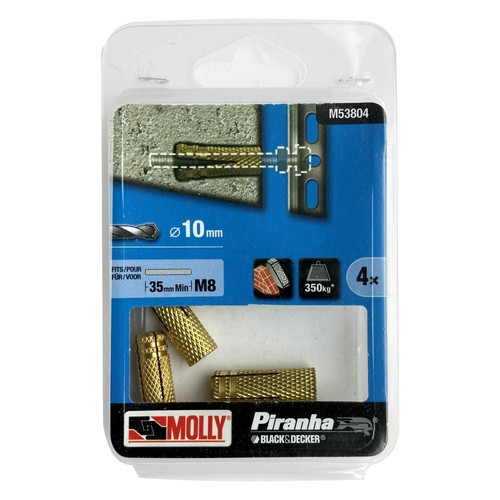 Brass drop wall anchor - brass,