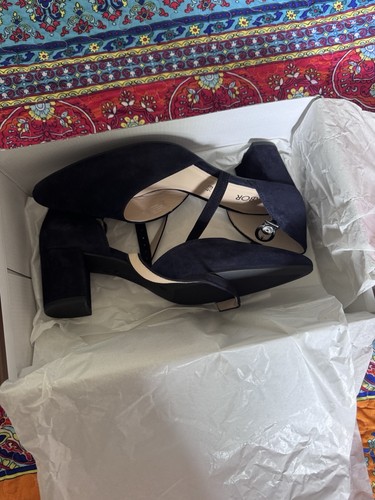 Women suede navy - suede,