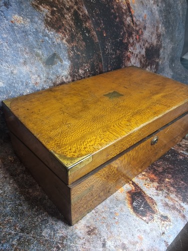 Large antique brass bound - large,