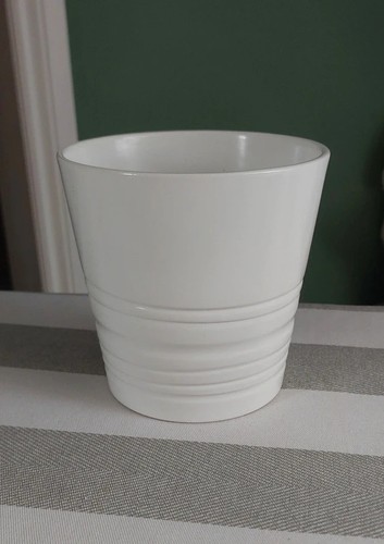 Ikea white ceramic plant - ceramic,
