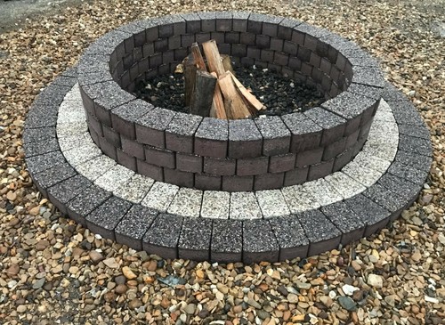 140 stone fire pit - 140, cm