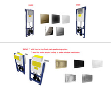 WALL HUNG (BACK TO WALL) ADJUSTABLE WC FRAMES INCLUDING DUAL FLUSH BUTTON