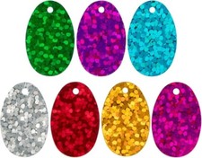 50 x HOLOGRAPHIC ATTRACTOR SPINNER BLADES-PLAICE / FLOUNDER / FLATTY RIG