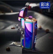 ✅Free Name engrave ✅USB DOUBLE ARC LIGHTER PLASMA OR COIL✅WIND PROOF Lighter✅11.