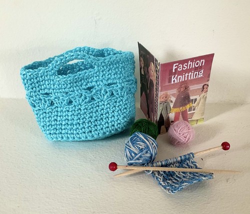 Hand crochet knitting - knitting, for