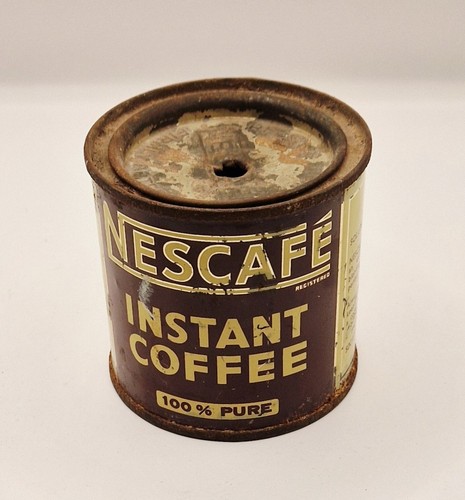 Vintage nescafe coffee tin - vintage,