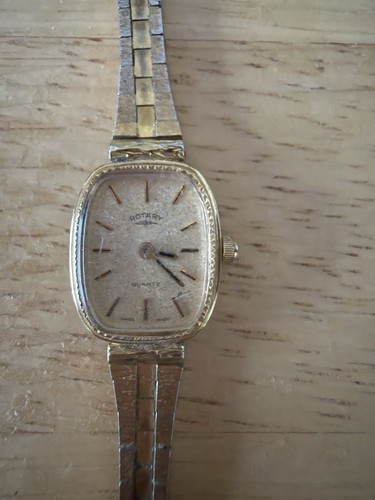 Ladies rotary gold - gold-tone, quartz