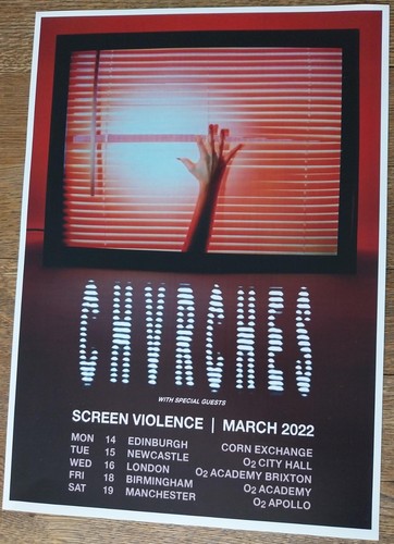 Chvrches concert poster - chvrches, –