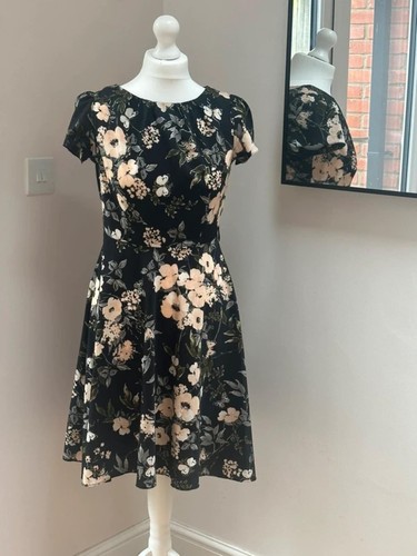 Billie blossom black - black, floral