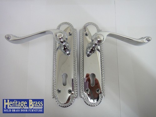 Lock handles heritage brass - heritage,