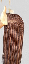 Middle Part Braided wig for