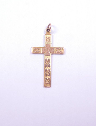 Antique rose gold cross - antique,