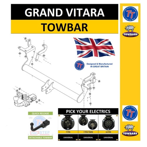 Detachable towbar for - for, suzuki