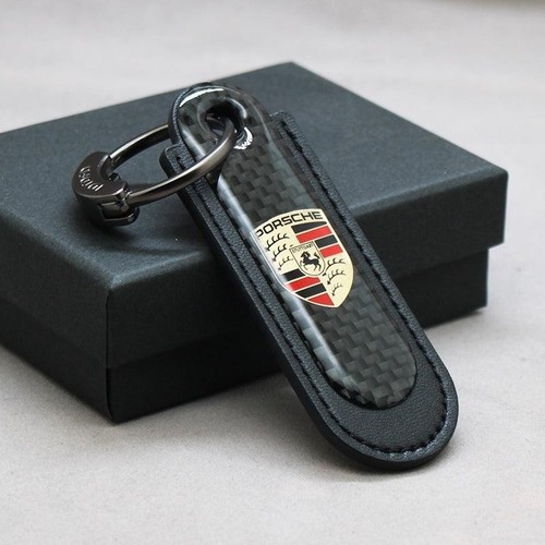 Porsche keyring carbon black - carbon,