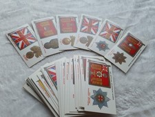 John Player Regimental Standards And Cap Badges, Full Set Cigarette Cards X 50