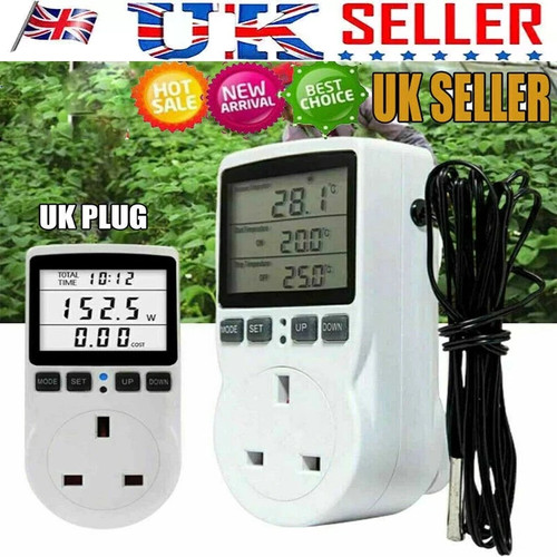 Digital thermostat outlet plug - digital,
