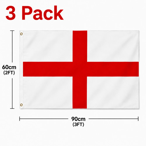 3pack england flag 3x2ft - ,
