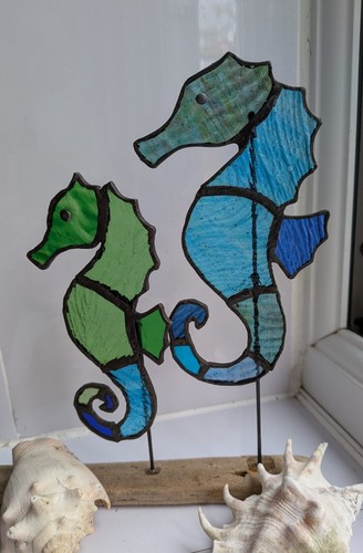 Seashorse stained glass pretty