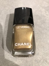  CHANEL NAIL VARNISH POLISH LE VERNIS CHAINE D’OR 773 GOLD SHIMMER METALLIC USED