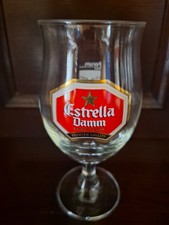 Estrella Damm Chalice Lager Beer Glass Forum Barcelona 2004 Home Bar Pub