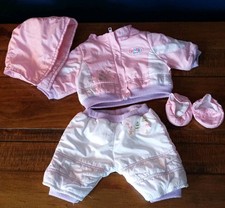 ? VINTAGE ZAPF BABY BORN SKI SET ? STUNNING DOLLS CLOTHES BUNDLE COLLECTOR
