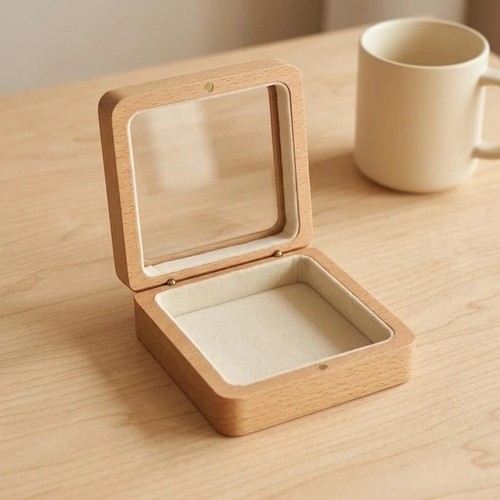 Wooden jewelry storage box - wooden,