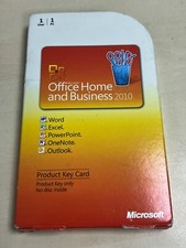 Microsoft Office 2010 Home and Business License Card PC Activation