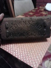 Antique Paving Paver Street Brick, Townsend Block ZO With 1906 Date Of Laydown.