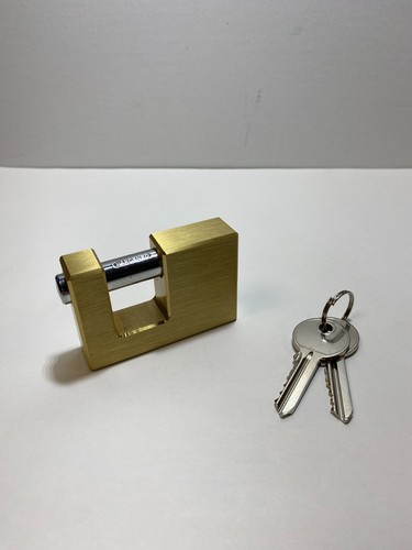 Hardened brass shutter - brass, lock