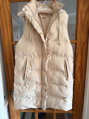 Zara longline puffer gilet - zara,