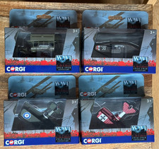 Corgi WW1 1914 - 1918 Centenary x 4 (CS90611 CS 90614) NEW (CS90612 CS90613)Used