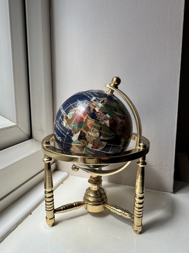 Rotating gemstone world - rotating, globe