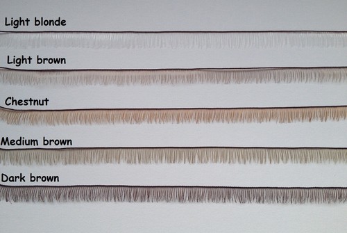 Reborn doll eyelash 200mm x - doll,