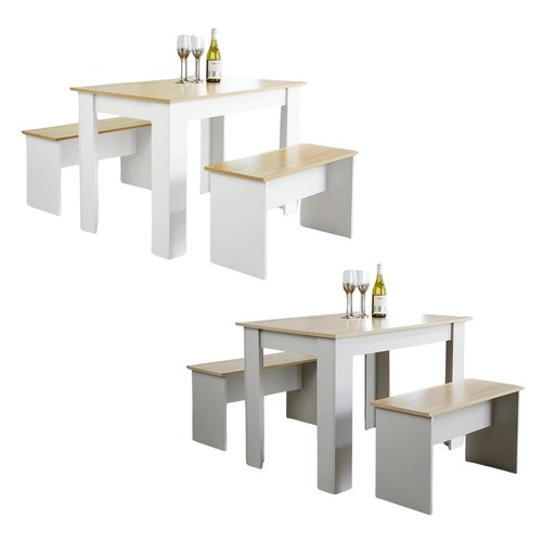 Dining set table - set, benches