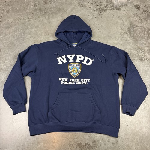 Nypd hoodie mens xxl blue - hoodie,