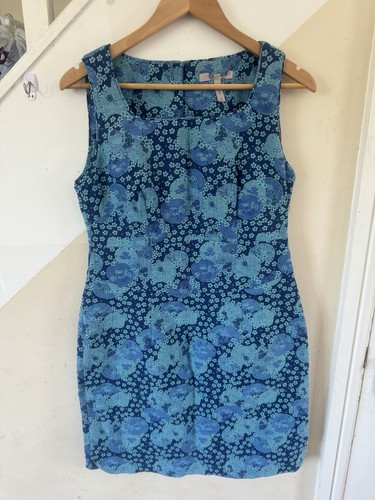 Pepperberry blue cotton - blue, square