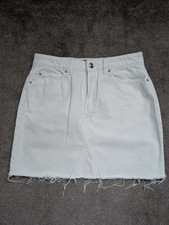 Women's White Denim Skirt Size 10