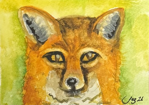 Aceo original watercolour - aceo,