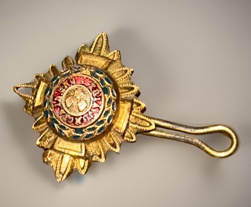 Gold tone and enamel - and, british