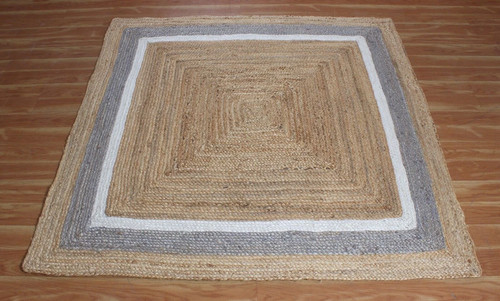 Boho braided handmade rug - braided,