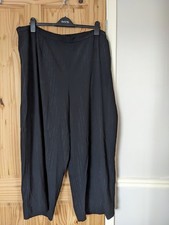Evans Ladies Trousers. Size 26 (approx) Black With Gold Thread. New Without Tags