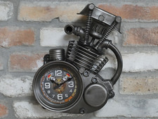 Engine Wall Clock Repro Metal