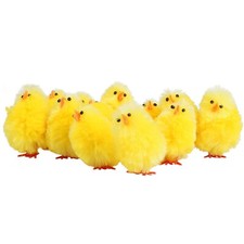 12 Mini Fluffy Easter Chicks