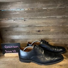 Mens Grenson Black Leather