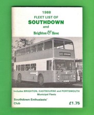 Fleet List of Southdown and Brighton & Hove - Enthusiasts Club - 17th Edn: 1988